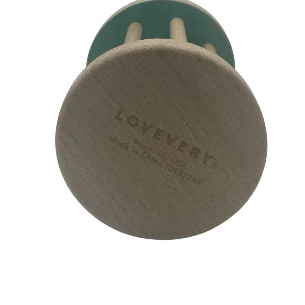 Lovevery Wooden Baby Rattle Rolling Toy Cylinder Color Balls Montessori Infant P